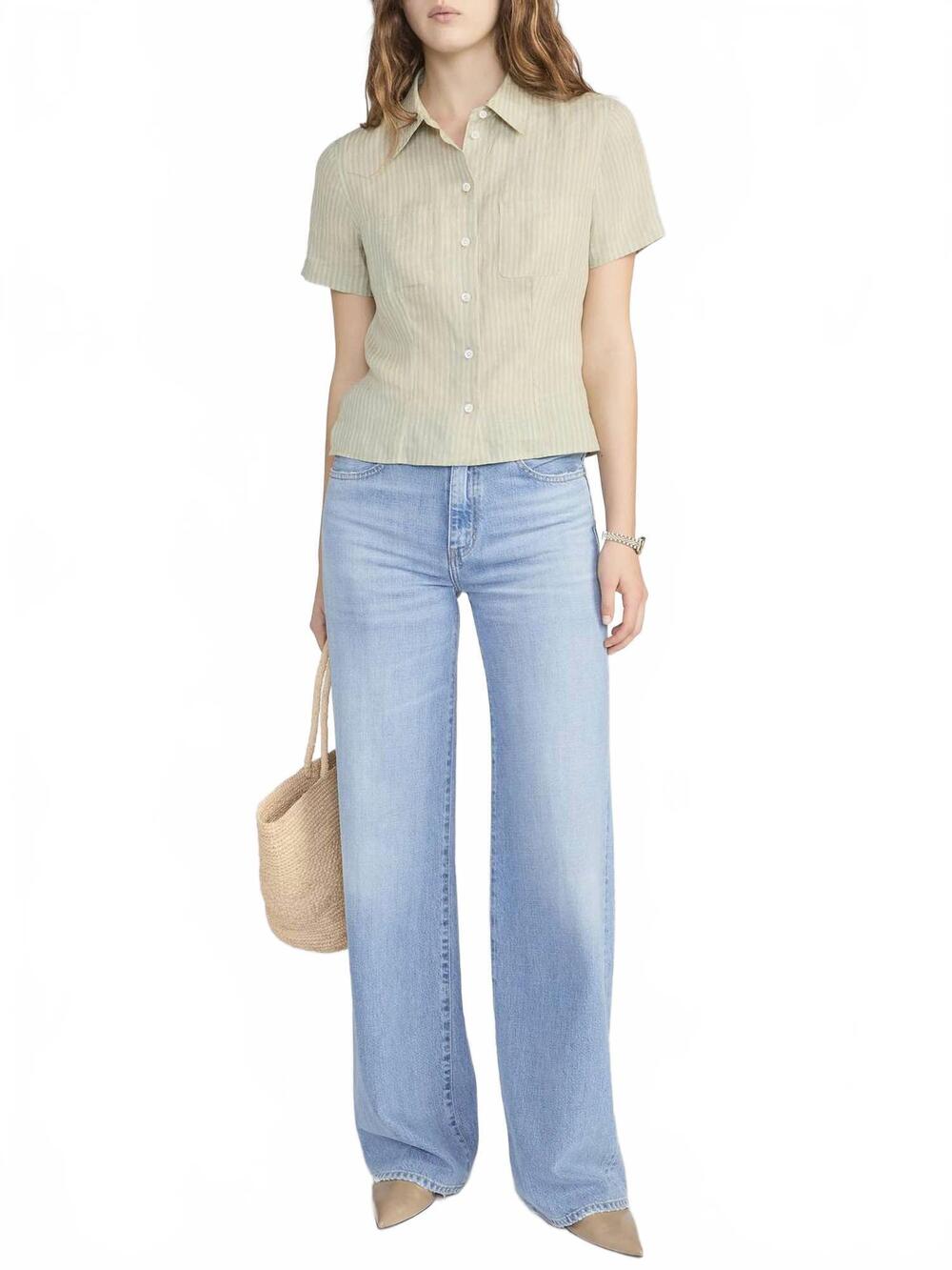 NEW FRAME the off duty stroll jeans in frey